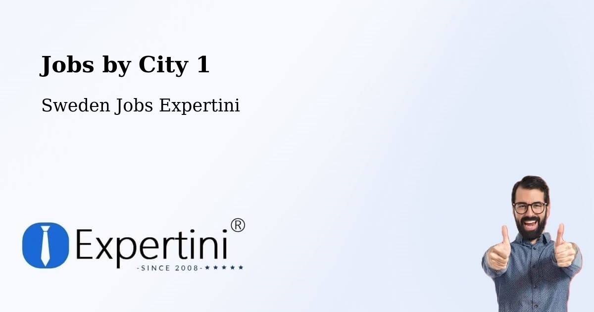 City Jobs in Sweden - Expertini